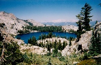 looking back down on the lake