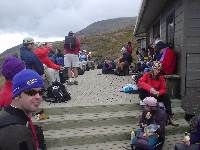 Crowds at Ketetahi Hut